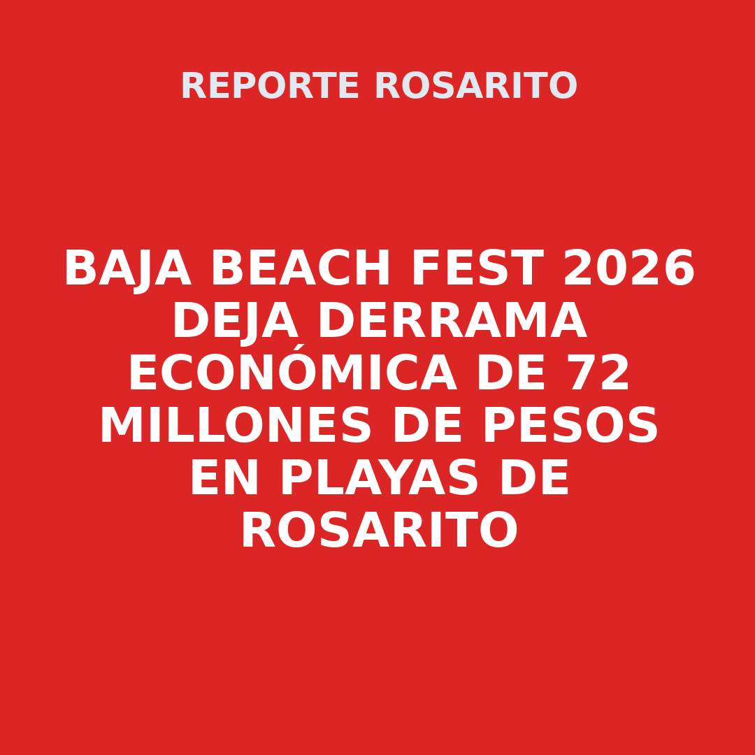 Baja Beach Fest 2026 deja derrama económica de 72 millones de pesos en Playas de Rosarito