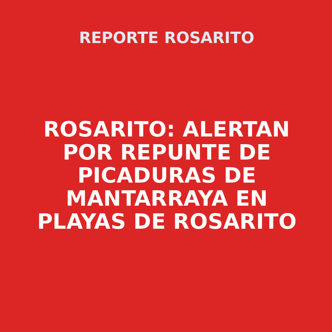 ROSARITO: Alertan por repunte de picaduras de mantarraya en Playas de Rosarito