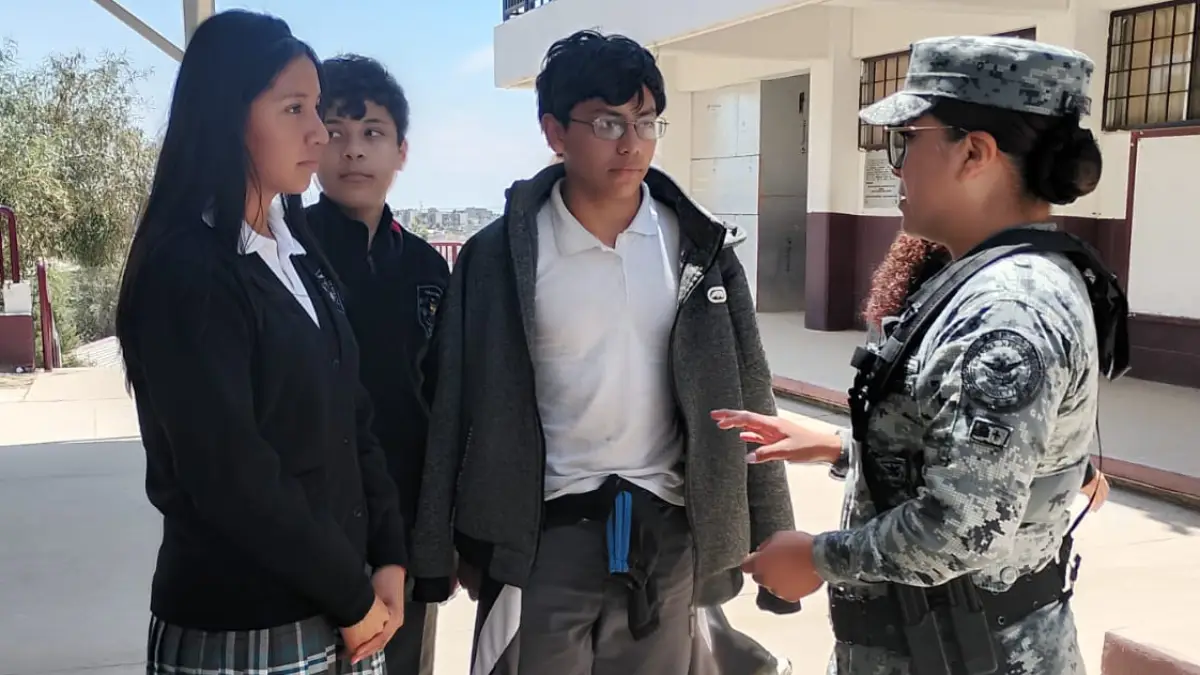 Guardia Nacional concientiza a la juventud de Baja California, sobre los riesgos de imitar los retos virales del internet